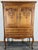 Vintage French Louis XVI Style Oak Cabinet with Carved Panels For Sale - Image 13 of 13