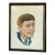 President John Kennedy Painted by Patriotic Outsider Artist E. A. Kay (Smithsonian) For Sale