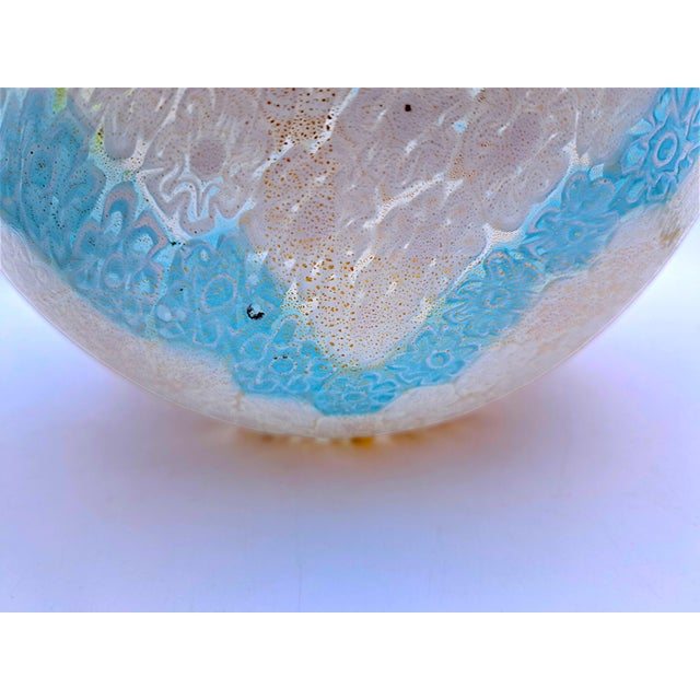 Murano Glass Potiche Vase in Polychrome Murrine with Gold Inclusions by La Murrina, 1980s For Sale - Image 11 of 15