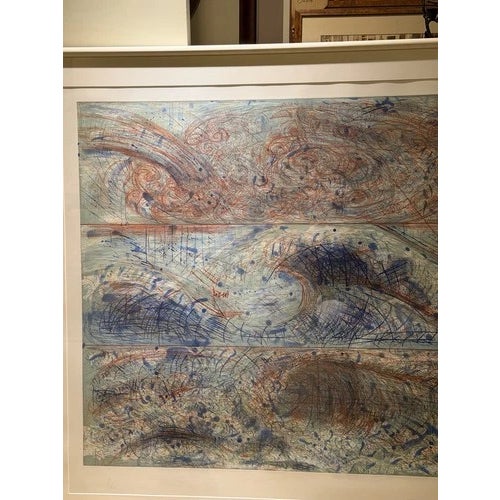 Abstract Expressionism 1980s Pat Steir Aquatint the Wave - From the Sea After Leonardo, Hokusai and Courbet For Sale - Image 3 of 10
