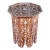 Vintage Mother-of-Pearl Inlaid Octagonal Accent Table For Sale