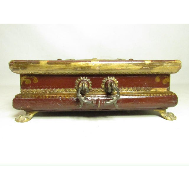 Antique Italian Painted Jewelry Box For Sale - Image 12 of 18