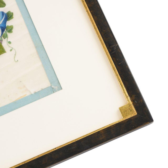 Pair of Chinese Botanical Paintings by Sunqua, C. 1800-50 For Sale - Image 4 of 12