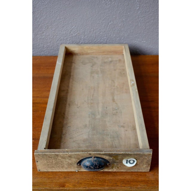 Antique Workshop Drawer Tray, 1950s For Sale - Image 10 of 11