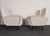 Mid-Century Modern Pair of Italian Walnut and Gray and White Tweed Club Chairs After Marco Zanuso For Sale - Image 3 of 18