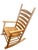 Late 20th Century Handcrafted Hickory Ladder Back Rocking Chair For Sale - Image 4 of 11