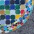 27” Colorful Handcrafted Moroccan Mosaic Table / Patchwork Style For Sale - Image 4 of 7