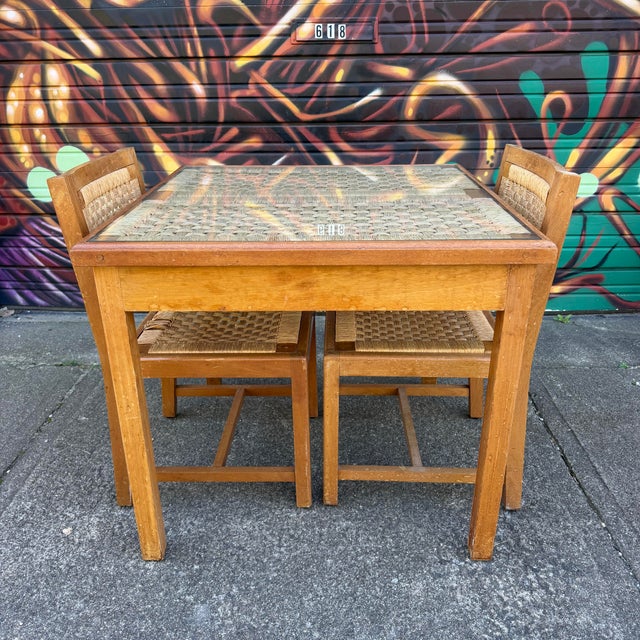Mid-Century Modern Muelbles Tropicales Mexican Mid Century Modern Game Table Set For Sale - Image 3 of 12