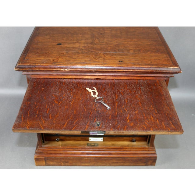 Wood Late 19th Century French Napoleon III Cigar Humidor 7 Drawer Chest With Porcelain Tags For Sale - Image 7 of 11