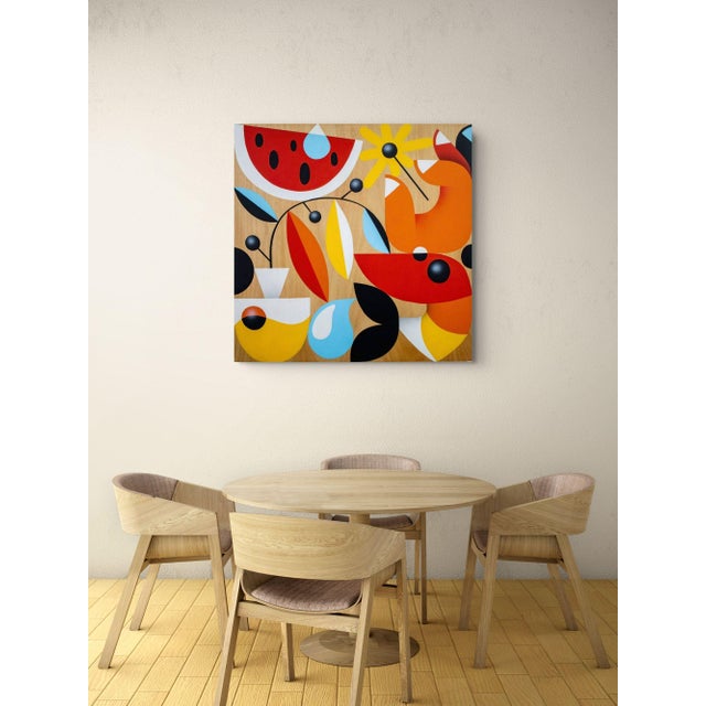 Early 21st Century Rubén Sánchez, Mediterranean Sunset I, 2023, Acrylic Painting on Panel For Sale - Image 5 of 10