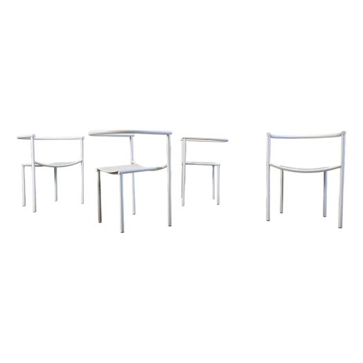 Vintage Von Vogelsang Chairs by Starck for Driade, 1980s, Set of 4 For Sale