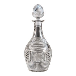 Metropolitan Museum of Art Sandwich Glass Reproduction Decanter With Acorn Stopper For Sale
