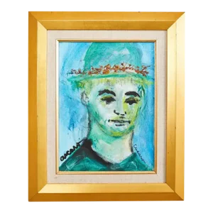 Pascal Cucaro, 1915-2003 Boy Wearing Hat Painting