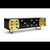 Italian Sideboard with Gilt Panels and Green Glass Details from Justfurnituress SRL For Sale - Image 10 of 15