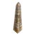 Vintage Late 20th Century Pink Onyx Marble Mosaic Obelisk For Sale