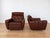 Vintage Burgundy Leather Lounge Chairs by Svend Skipper, Denmark For Sale - Image 4 of 11