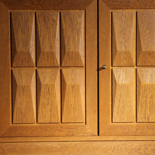 1970s Brutalist Oak Sideboard by Gerhard Bartels, Germany, 1970s For Sale - Image 5 of 17