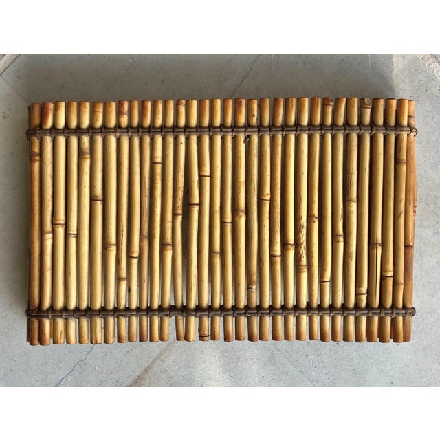 Mid 20th-Century Bamboo Curved Scrolled Arm Plant Stand / Riser For Sale - Image 15 of 18
