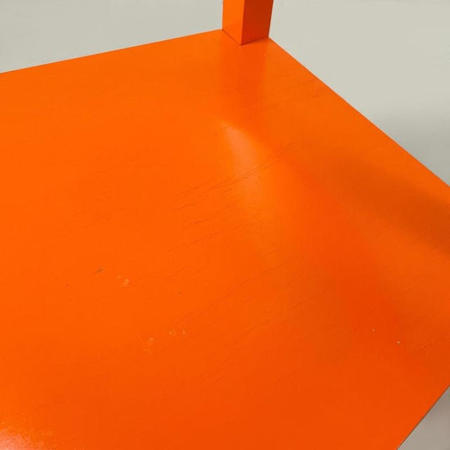 Set of Modern Orange Lacquered Wooden Chairs attributed to Moooi, Netherlands, 2000s For Sale - Image 10 of 18