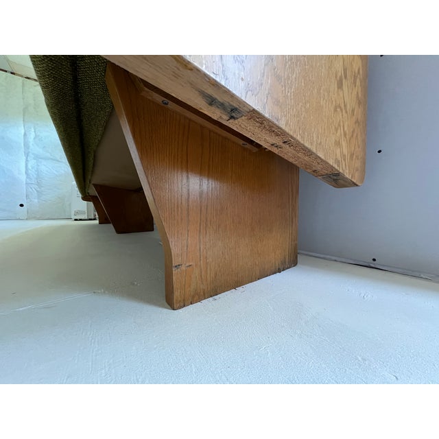Mid-Century Modern Mid Century Church Pew For Sale - Image 3 of 12