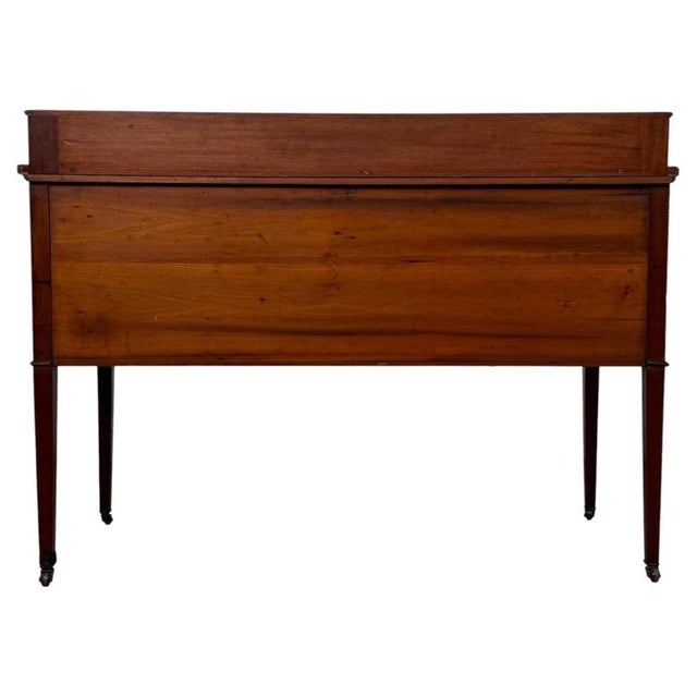 Antique English Edwardian Mahogany Writing Table, 1900s For Sale - Image 9 of 13