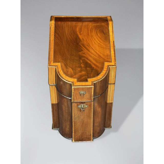 18th Century George Iii Period Mahogany Knife Box, 1790 For Sale - Image 6 of 8