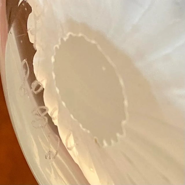 1960s Vintage Glass Swan Figurine Paperweight Fm Konstglas Signed Ronneby Sweden For Sale - Image 5 of 6