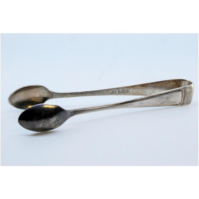 Silver Sugar Tongs with Spoon-Shaped Strips and Tongs For Sale - Image 6 of 9