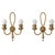 Mid-Century Modern Brass Wall Lights by Angelo Lelii for Arredoluce, 1940s, Set of 2 For Sale - Image 9 of 9