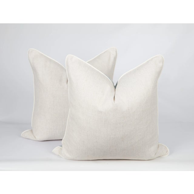 Textile Blue Baxter Ombre Pillow Covers, a Pair For Sale - Image 7 of 8