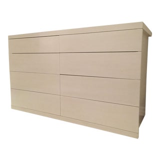 Custom White Oak Eight Drawer Dresser For Sale