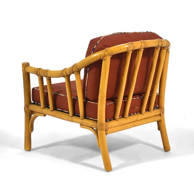 McGuire A-1 Rattan Lounge Chair For Sale In Chicago - Image 6 of 11