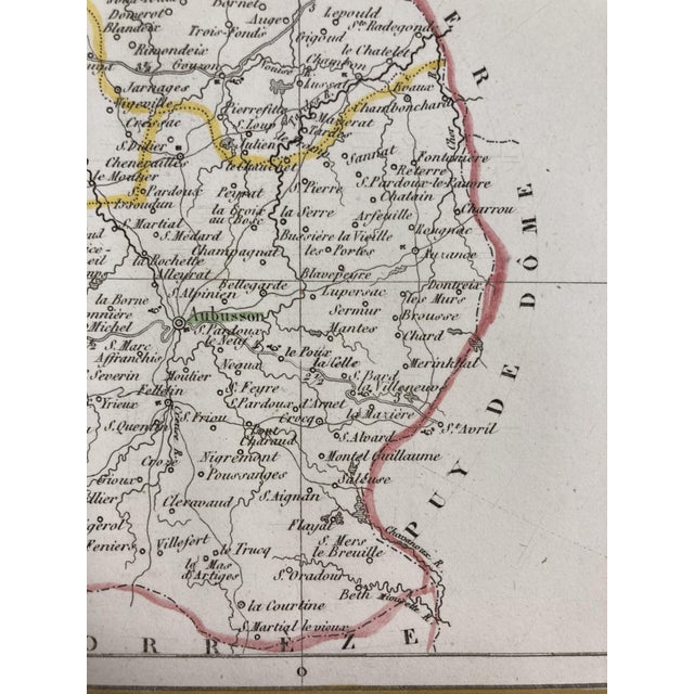 Mid 19th Century Map of the French Department of the Creuse After Charles v. Monin, 1840s For Sale - Image 5 of 17