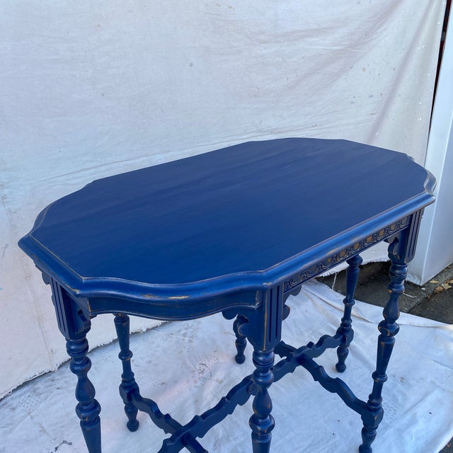 Vintage Blue Entry Table Chairish