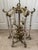 Baroque Vintage French Louis XVI Gilded Brass & Crystal Luminaire/Chandelier For Sale - Image 3 of 18