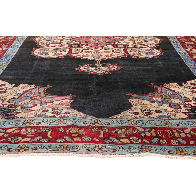 Antique Persian Tabriz Rug, 06'03 X 11'05 For Sale - Image 4 of 10