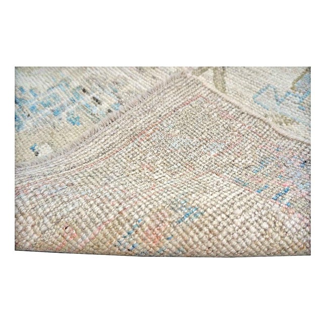 21st Century Turkish Oushak Wool 3x19 Yellow, Ivory & Charcoal Handmade Runner Rug #1144136 For Sale - Image 10 of 10