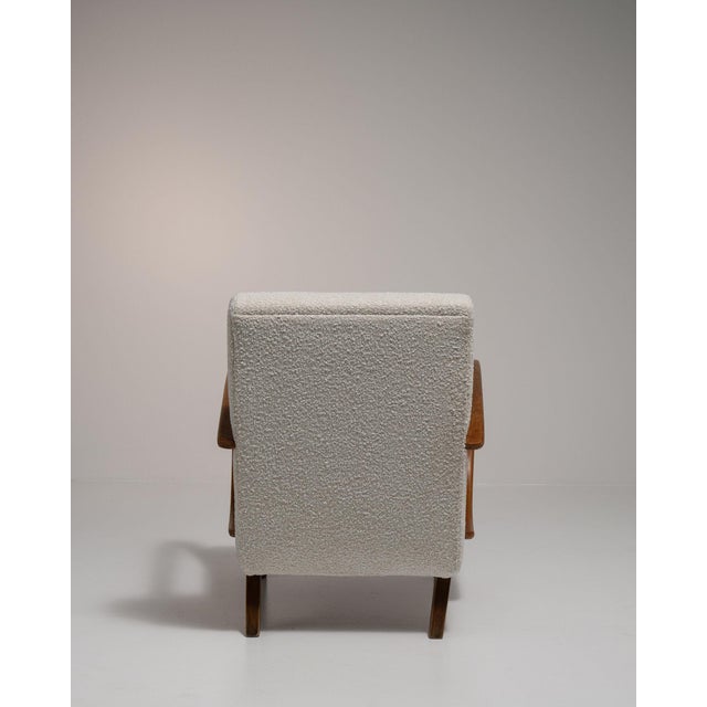 19th Century 19th Century France Cream Wood Armchair For Sale - Image 5 of 10