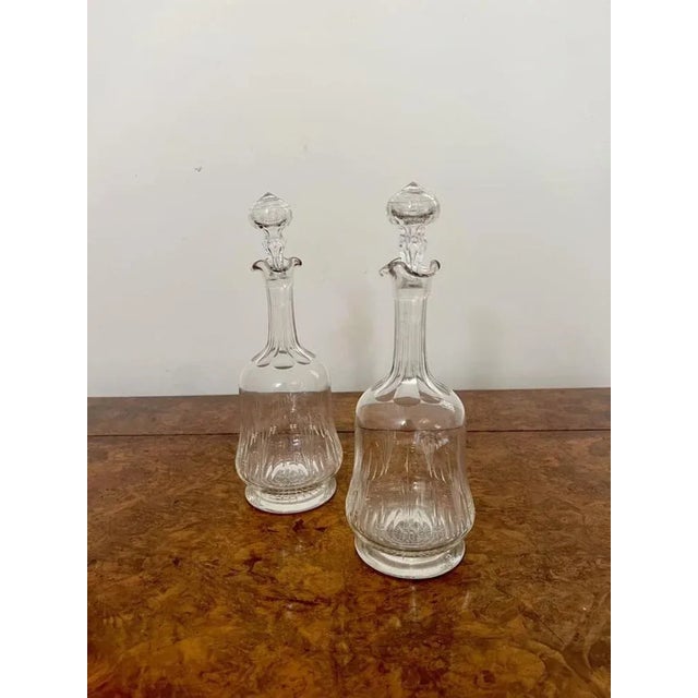 Late 19th Century Victorian Decanters, 1880s, Set of 2 For Sale - Image 5 of 8