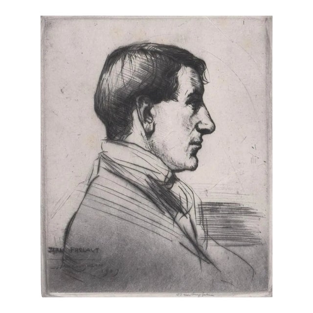 1909 Donald Shaw MacLaughlan Portrait Etching For Sale