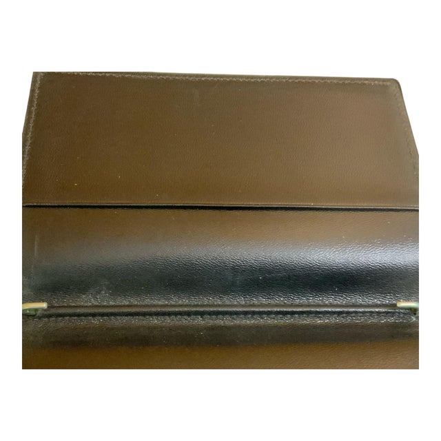 Traditional Hermes Black Leather Agenda Cover For Sale - Image 3 of 6