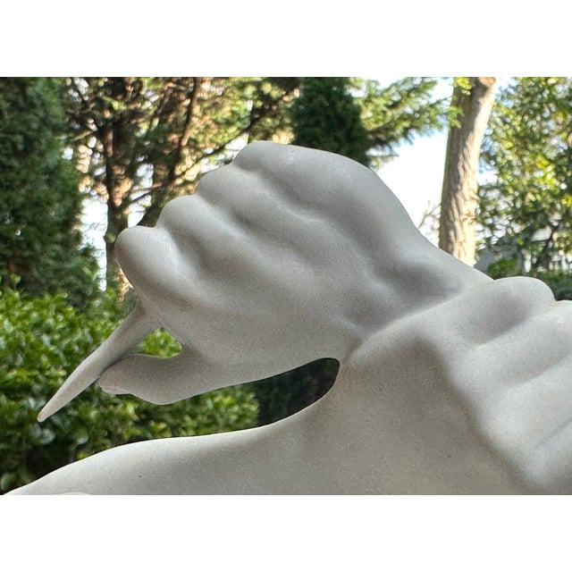 Vintage Johan Peter Molin Bisque Porcelain the Knife Wrestlers Sculpture For Sale - Image 14 of 14