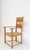 A Worpswede armchair from the 1910s/20s. Solidly crafted from oak with a removable rush-woven seat. Ready for everyday...