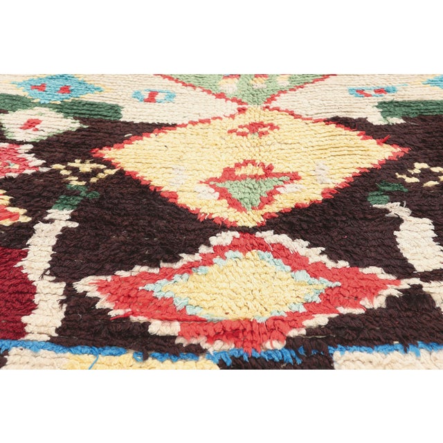 Late 20th Century Vintage Azilal Moroccan Rug, 05'04 X 10'02 For Sale - Image 5 of 10