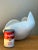 Vintage White Ceramic Sculptural Bowl For Sale - Image 9 of 12