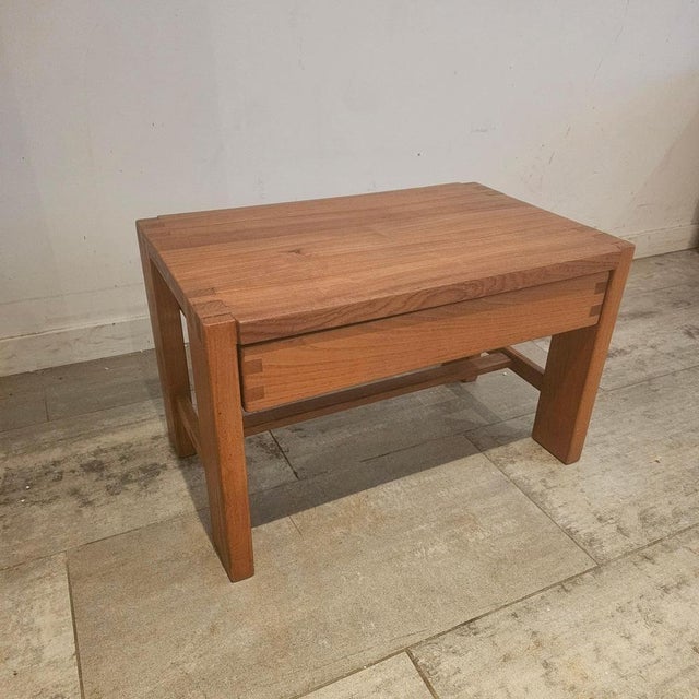 Pierre Chapo Rare Nightstand, bedside model T07 This piece is attributed to the mentioned designer/maker. It has no...