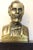 Brass 1960s Traditional Americana Solid Brass Abraham Lincoln Bust Bookends on Walnut Bases – A Pair For Sale - Image 8 of 15