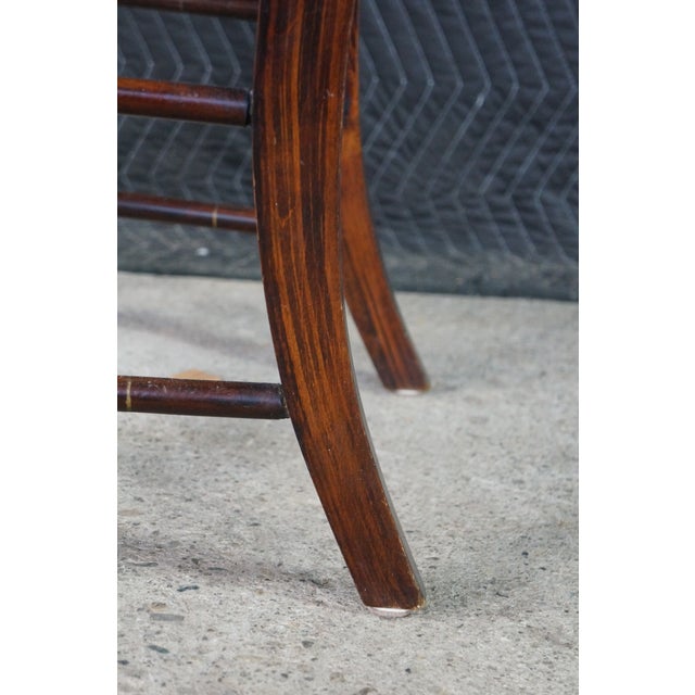Antique 19th Century American Federal Hitchcock Style Stenciled Cane Side Chair For Sale - Image 11 of 18