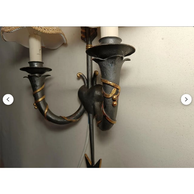 Antique Neo-Gothic Style Wall Sconce, 1890s For Sale - Image 6 of 11