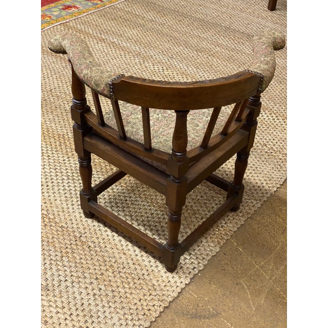 Mid 19th Century 1860s Antique English Corner Chair For Sale - Image 5 of 13